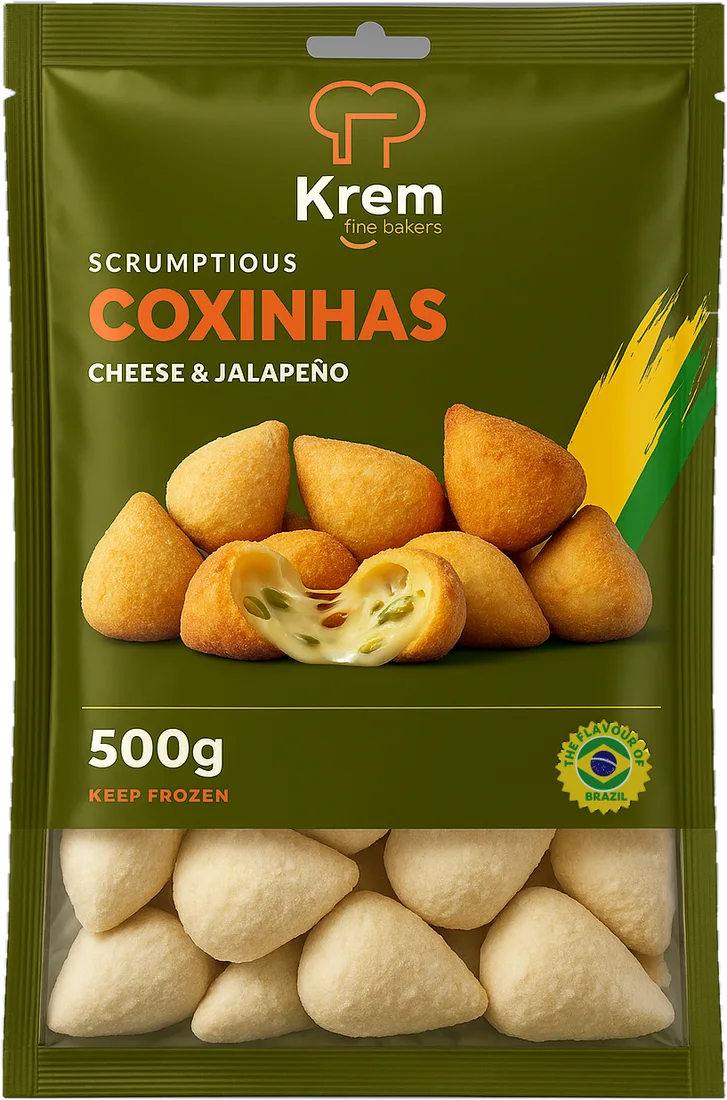 Coxinhas Cheese & Jalapeño 500 g retail pack